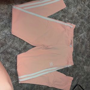 Adidas leggings peach color. size small.